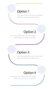 Healthcare data optimization linear infographic template Illustrazione stock