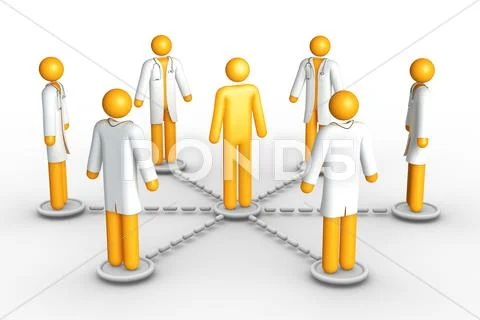 Healthcare network Stock Illustration