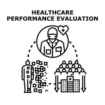 Healthcare performance evaluation process illustrating medical audit Stock Illustration