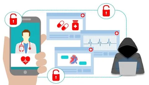 Healthcare security Stock Illustration