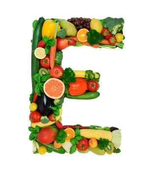 Healthy alphabet - E1 Stock Photos