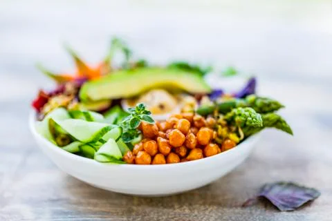 Healthy and balanced diet. Vegetarian food. Stock Photos