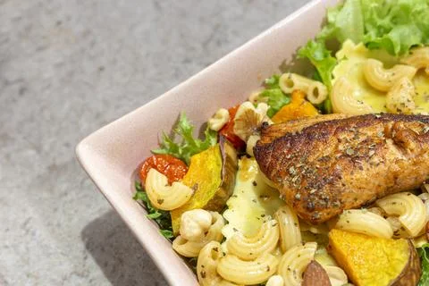 Healthy and delicious meal Stock Photos