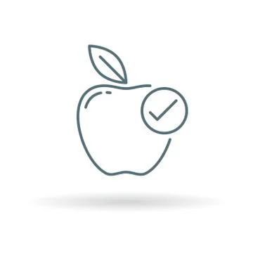 Healthy apple icon Stock Illustration