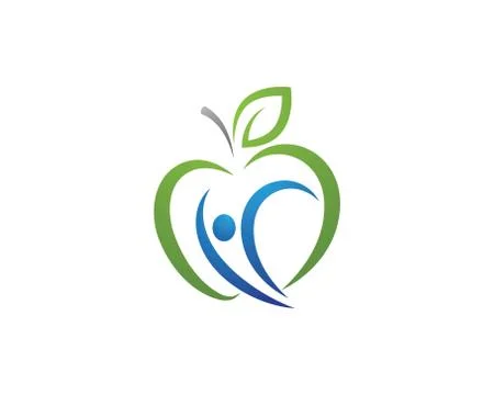 Healthy apple vector design icon Stock Illustration
