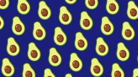 Healthy Avocado Fruit Pattern Background Loop for Organic Food Theme Stock Footage 331271397