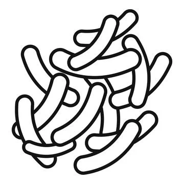 Healthy bacteria icon outline vector. Probiotic lactobacillus 스톡 일러스트