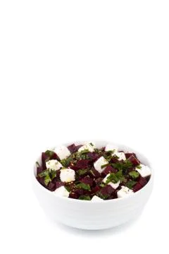 Healthy beetroot salad Stock Photos