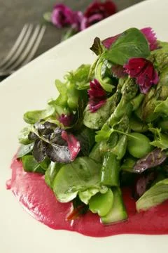 Healthy beetroot salad Stock Photos