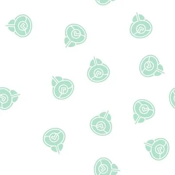Healthy bladder glyph seamless pattern Stock Illustration