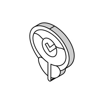 Healthy bladder isometric icon vector illustration 스톡 일러스트