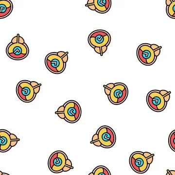 Healthy bladder vector seamless pattern 스톡 일러스트