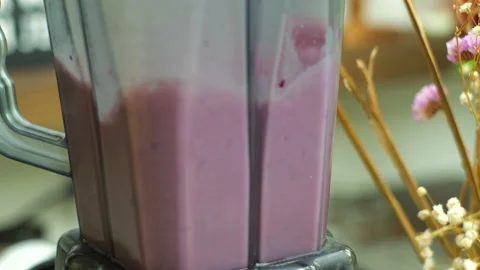 Healthy breakfast chia pudding making process Stock Footage 137499166
