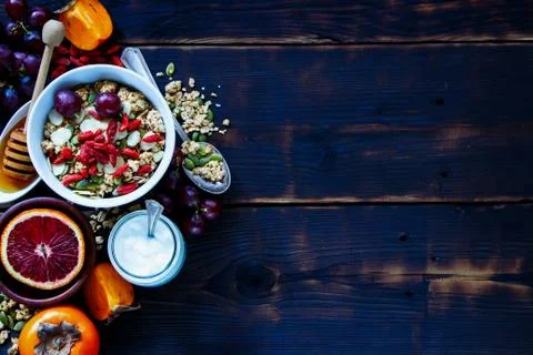 Healthy breakfast concept Stock Photos