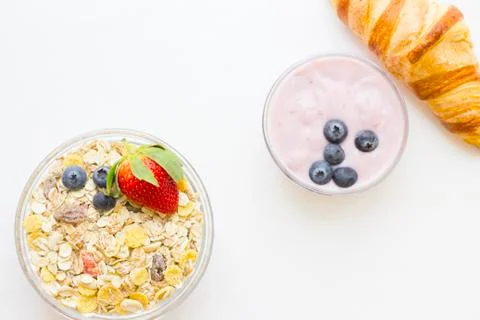 Healthy breakfast concept Stock Photos