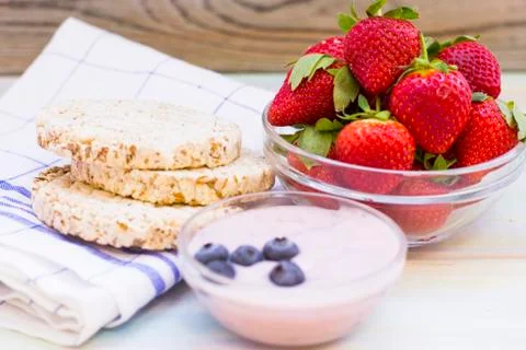 Healthy breakfast concept Stock Photos