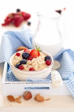 Healthy breakfast concept. Stock Photos