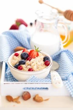 Healthy breakfast concept. Stock Photos