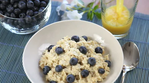 Healthy Breakfast Stock Footage 43353918