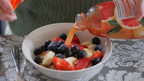 A healthy breakfast Stock Footage 107631491