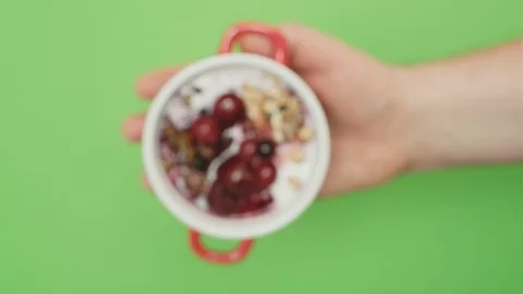 Healthy breakfast Stock Footage 124599085
