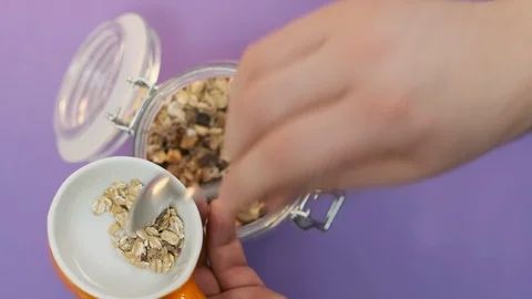 Healthy breakfast Stock Footage 124600759