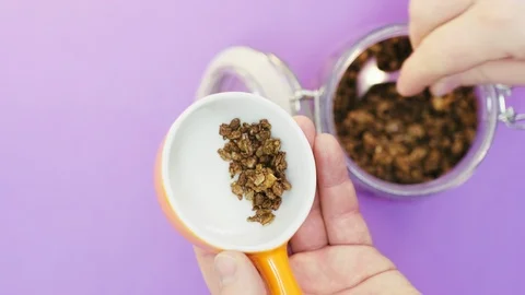 Healthy breakfast Stock Footage 124601690