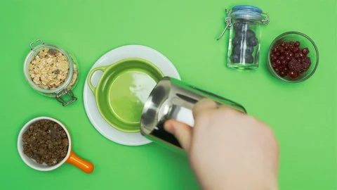 Healthy breakfast Stock Footage 124904975