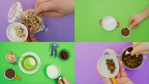 Healthy breakfast Stock Footage 124905242