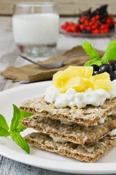 Healthy breakfast Stock Photos