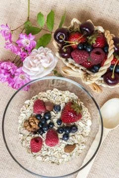Healthy breakfast Stock Photos