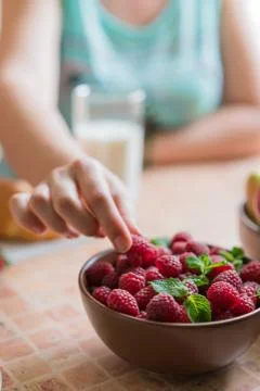 A healthy breakfast. Stock Photos