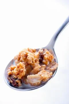 Healthy breakfast  in the spoon Stock Photos