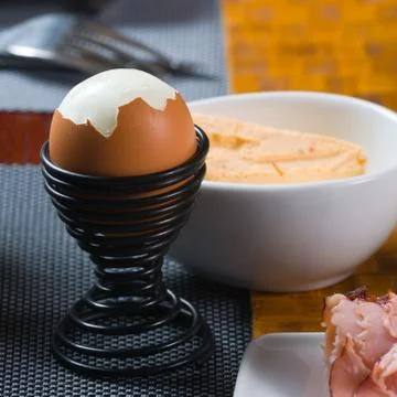 Healthy breakfast on the table close up Fotos Stock