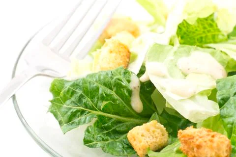 Healthy caesar salad Stock Photos