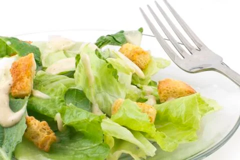 Healthy caesar salad Foto stock
