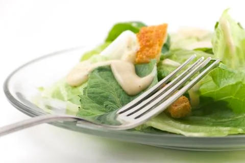 Healthy caesar salad Foto stock