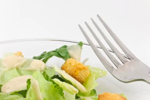 Healthy caesar salad Stock Photos