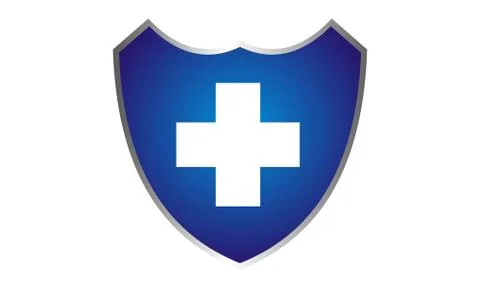 Healthy Care Shield 스톡 일러스트