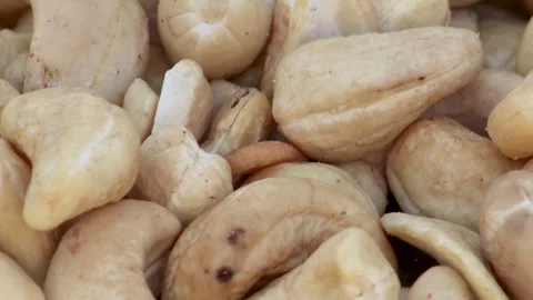 Healthy Cashew Snack Display In Macro Stock Footage 338160417
