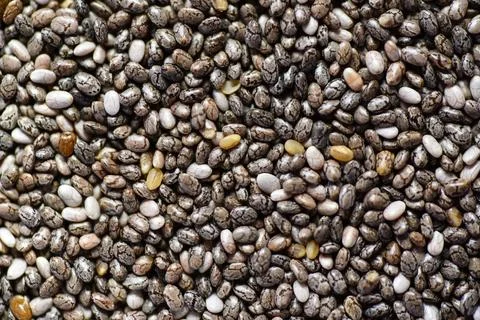 Healthy Chia Seed Texture Background Stock Photos