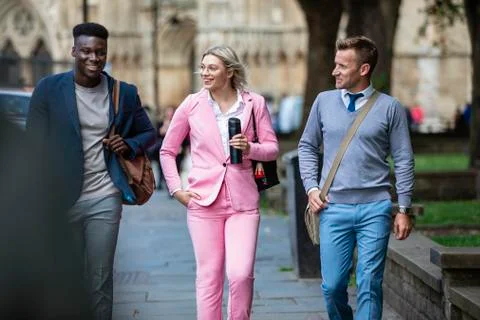 Healthy Commute to Work Fotos Stock