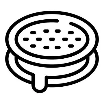 Healthy cookie icon outline vector. Food biscuit 스톡 일러스트