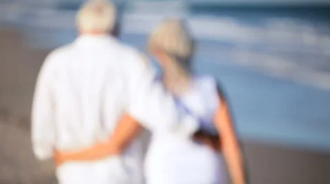 Healthy Couple Happy in Retirement Stock Footage