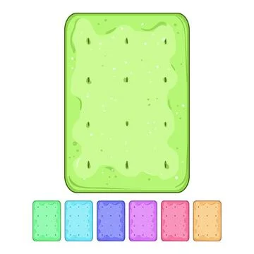 Healthy cracker biscuit cartoon vector graphic Stock Illustration