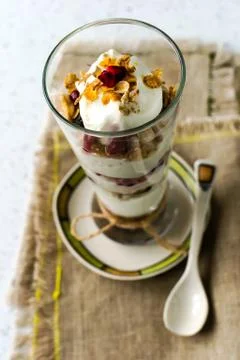 Healthy dessert Stock Photos