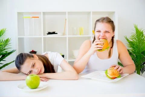 Healthy diet concept Stock Photos