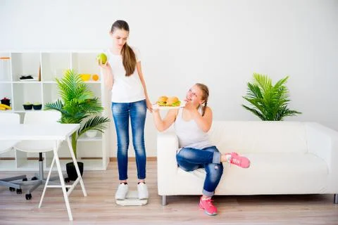 Healthy diet concept Stock Photos