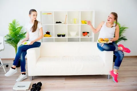 Healthy diet concept Stock Photos