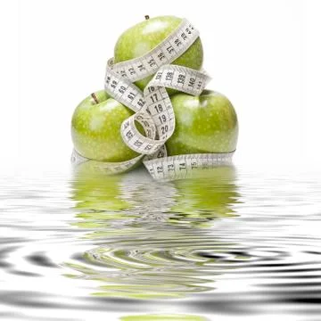 Healthy diet reflections. Stock Photos